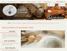Tablet Screenshot of lefeutreduboulanger.com